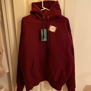 Camber Cross-Knit Heavyweight Hooded Pullover Sweatshirt